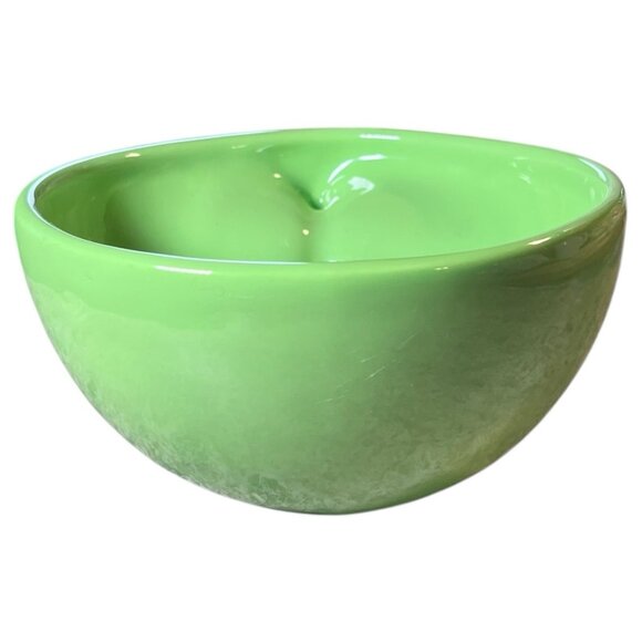 Vintage Buddah Bowl Elan McPherson 6" Flavour Design Coffee Soup Apple Green MCM - Picture 5 of 16